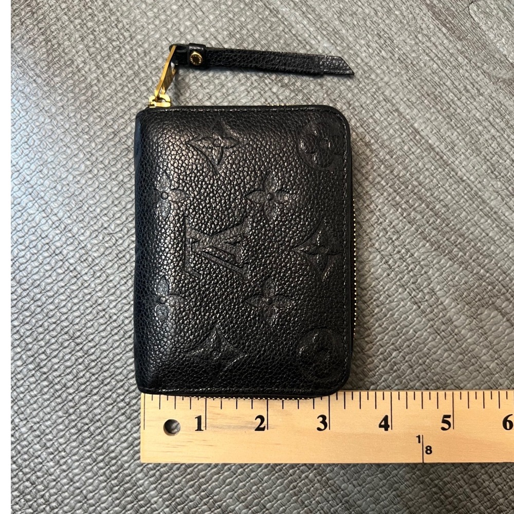 Louis Vuitton Zippy Coin Purse Monogram Empreinte Noir Black Leather Wallet - Picture 8 of 8